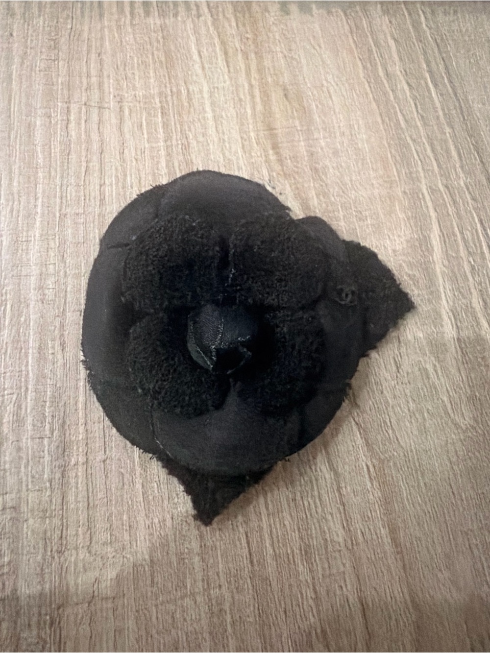 Chanel Black Camellia Flower Brooch - Women Accessories